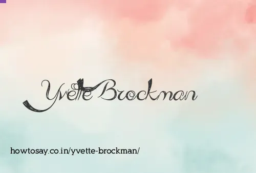Yvette Brockman