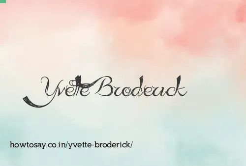 Yvette Broderick