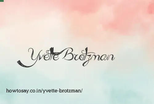 Yvette Brotzman