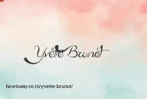 Yvette Brunot