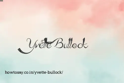 Yvette Bullock