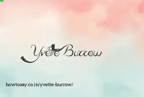 Yvette Burrow
