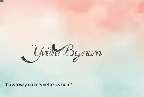 Yvette Bynum