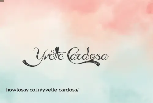 Yvette Cardosa