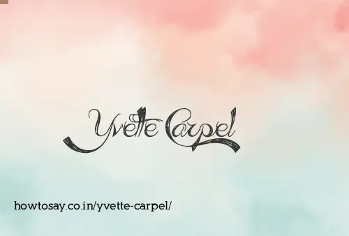 Yvette Carpel
