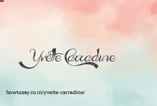 Yvette Carradine