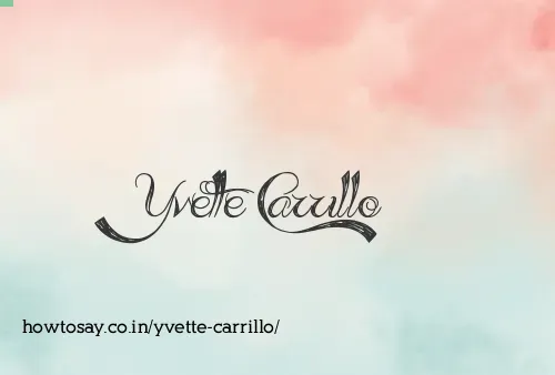Yvette Carrillo