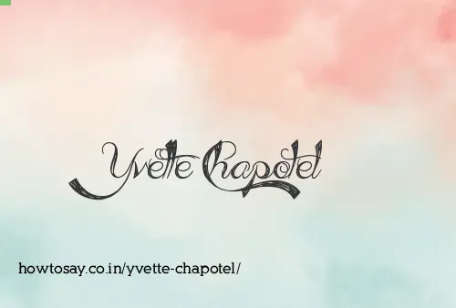 Yvette Chapotel