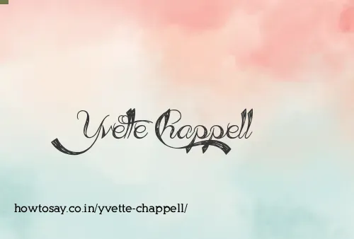 Yvette Chappell