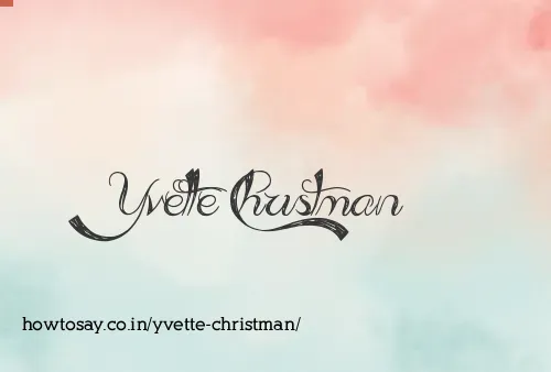 Yvette Christman