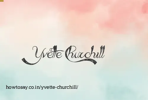 Yvette Churchill