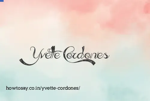 Yvette Cordones