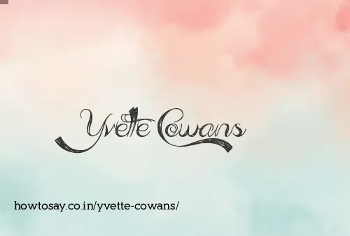 Yvette Cowans