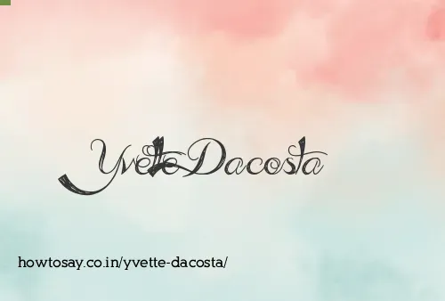 Yvette Dacosta