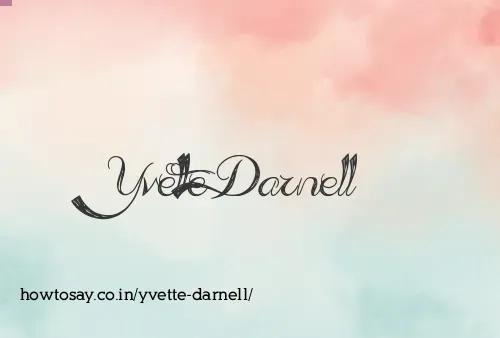Yvette Darnell
