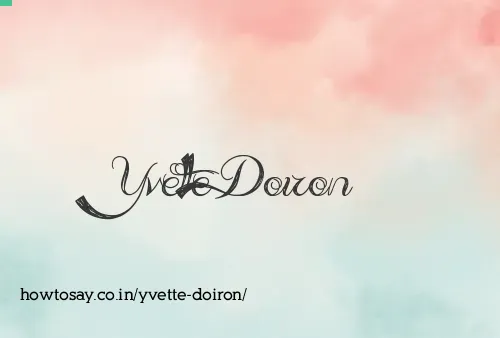 Yvette Doiron