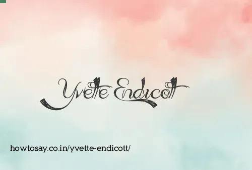 Yvette Endicott