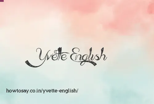 Yvette English