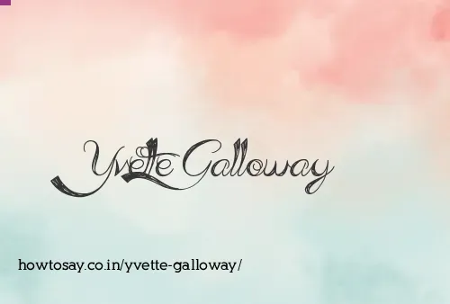 Yvette Galloway