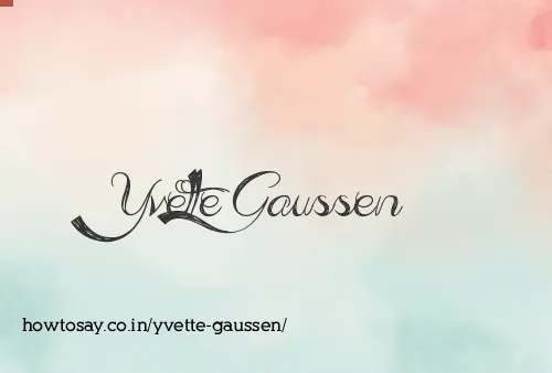 Yvette Gaussen