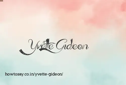 Yvette Gideon