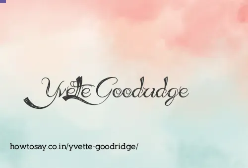 Yvette Goodridge