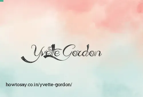 Yvette Gordon