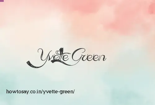 Yvette Green