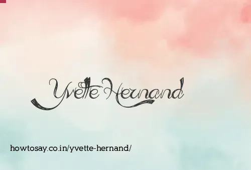 Yvette Hernand