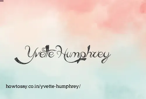 Yvette Humphrey