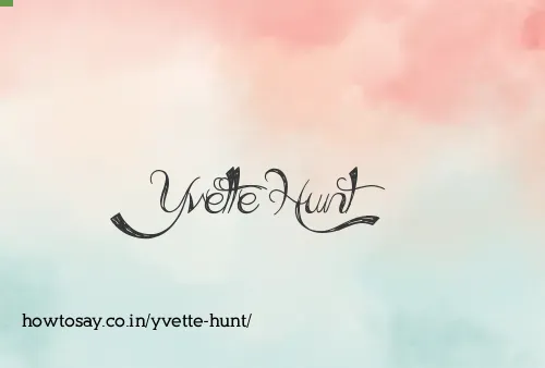 Yvette Hunt