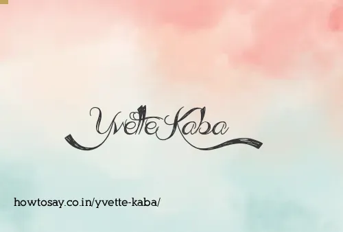 Yvette Kaba