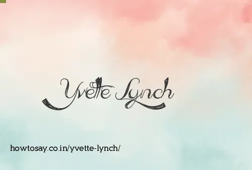Yvette Lynch