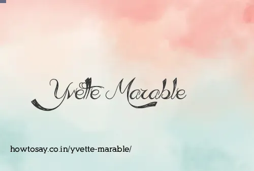 Yvette Marable