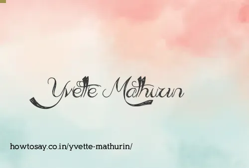 Yvette Mathurin