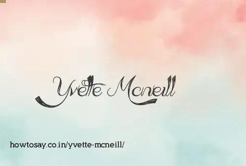 Yvette Mcneill