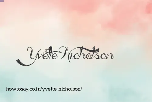 Yvette Nicholson