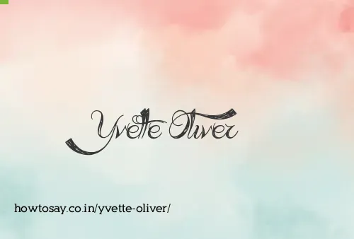 Yvette Oliver
