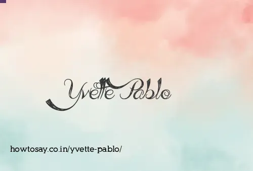 Yvette Pablo