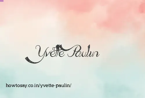 Yvette Paulin
