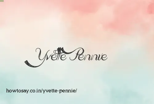 Yvette Pennie