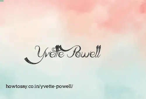 Yvette Powell