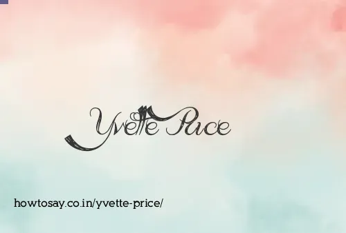 Yvette Price