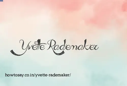 Yvette Rademaker