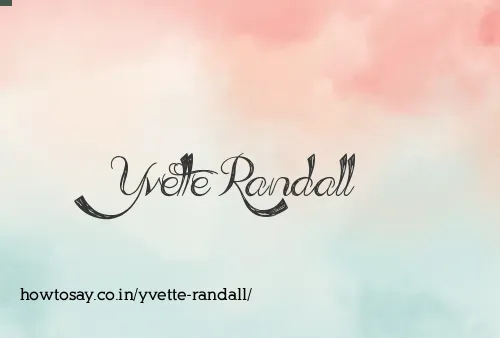 Yvette Randall