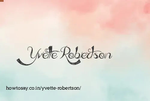 Yvette Robertson