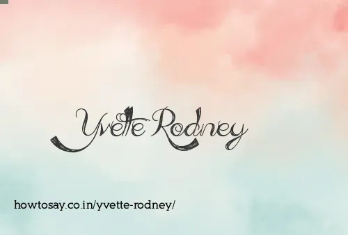 Yvette Rodney