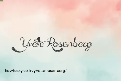 Yvette Rosenberg