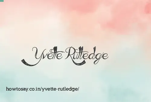 Yvette Rutledge