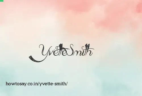 Yvette Smith